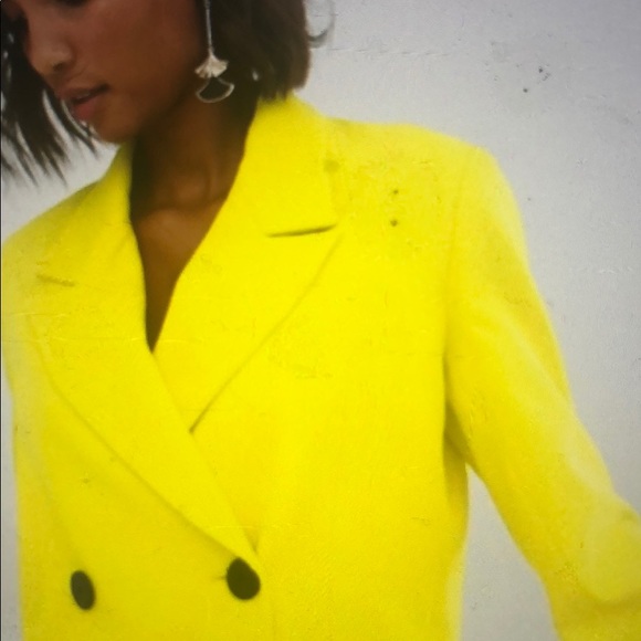 ASOS bright yellow double breasted Mansy jacket - Picture 6 of 12